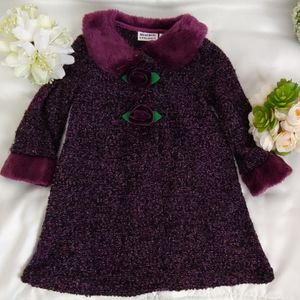 Special Occasion Purple Coat & Dress Set